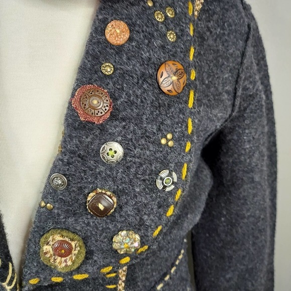 Dick & Jayne Handcrafted Wool Blend Women's Coat Jacket Size L - Picture 3 of 8